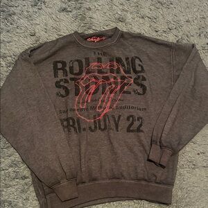 The Rolling Stones Charcoal Crewneck Sweater